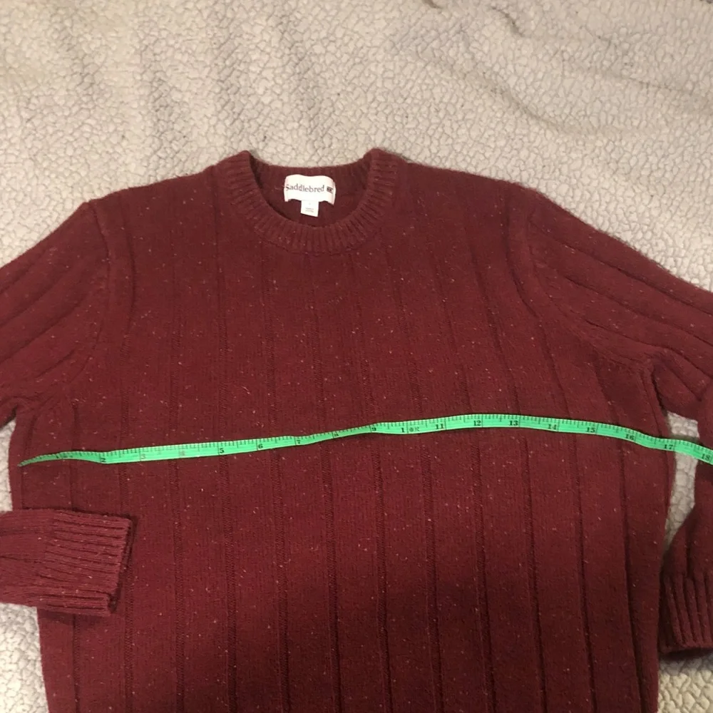 Saddlebred Men's Burgundy Crewneck Sweater